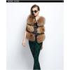 New Haining raccoon fur vest women, Yama fur small coat yellow light and fashionable mink hair
