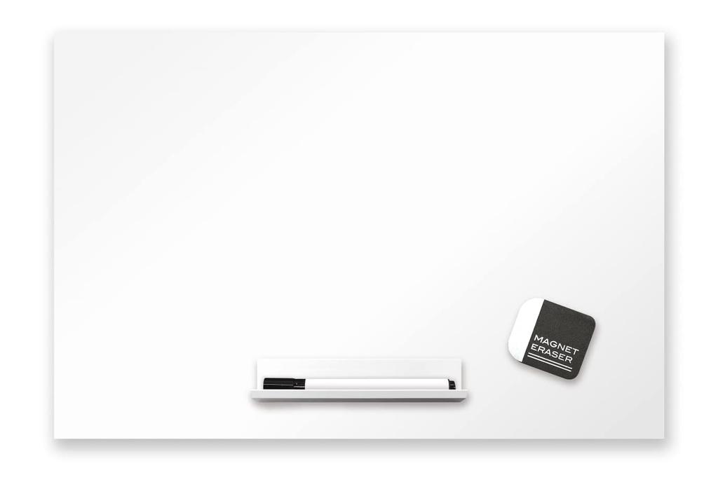 Asmix Asuka Antibacterial Whiteboard Sheet with Magnetic Sheet, AWM01 Medium, 300 x 450mm, White