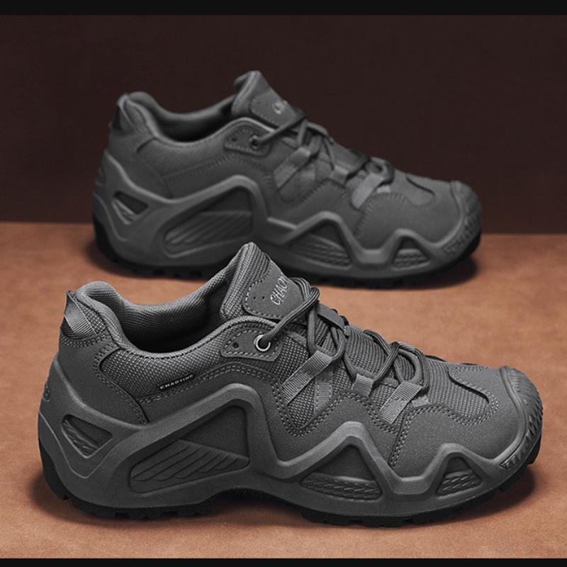 Retro Men's Workwear Platform Shoes Non-slip Wear-resistant Mountaineering Hiking Shoes Outdoor Camping Hunting Sneakers 2025