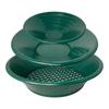 10/14/15 Inch Washing Gold Panning Machine Screen Mining Screen Metal Detection Tools Sieve Gold Pan Green Plastic Bowl