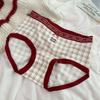 Lucky Girl Soft Hip-Wrapping Women's Underwear - Smooth, Skin-Friendly Ankara Red Triangle Panties