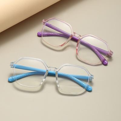 Anti-Blue Light Glasses Cute Round Children Eyewear Fashion Luxury Kid Eyeglasses Blue Light Blocking Boy Girl Computer Eyeglas