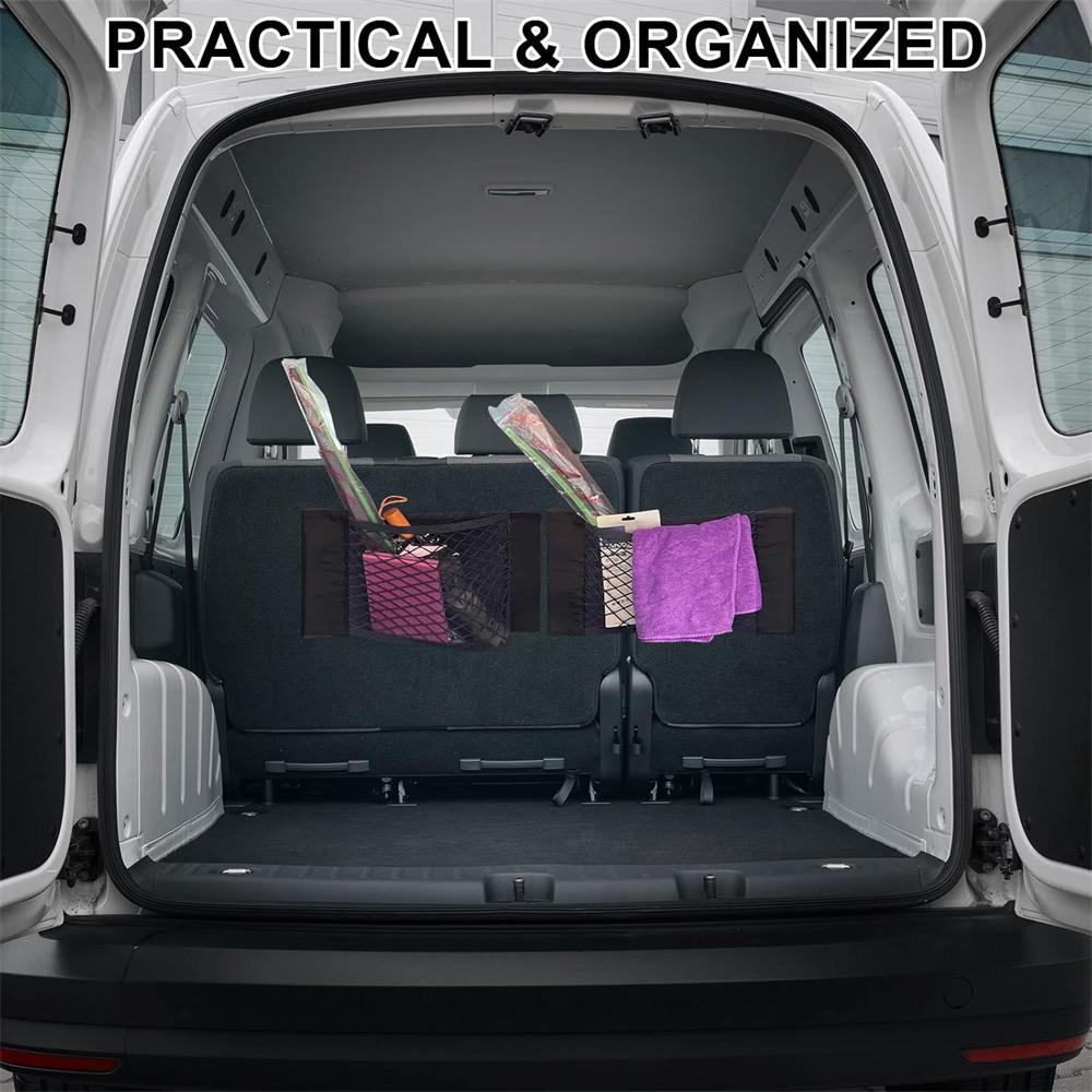 4 Pack,Universal Car Pouch Mesh Ceiling Netting Storage Auto Wall Sticker Net Pocket Elastic Trunk Organize Bag Black Load Cargo Mesh Storages Holder