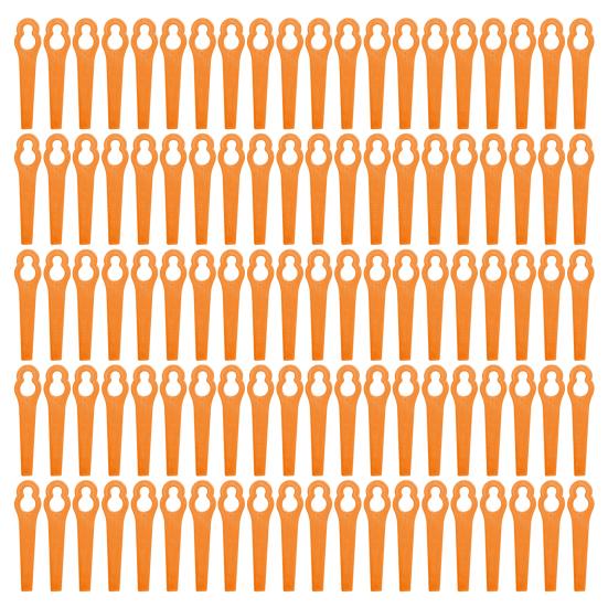 20/50/100Pcs Mower Cutter Blades Ergonomic Design Universal Simple Installation Lawnmower Plastic Cutting Blade Parts Kit