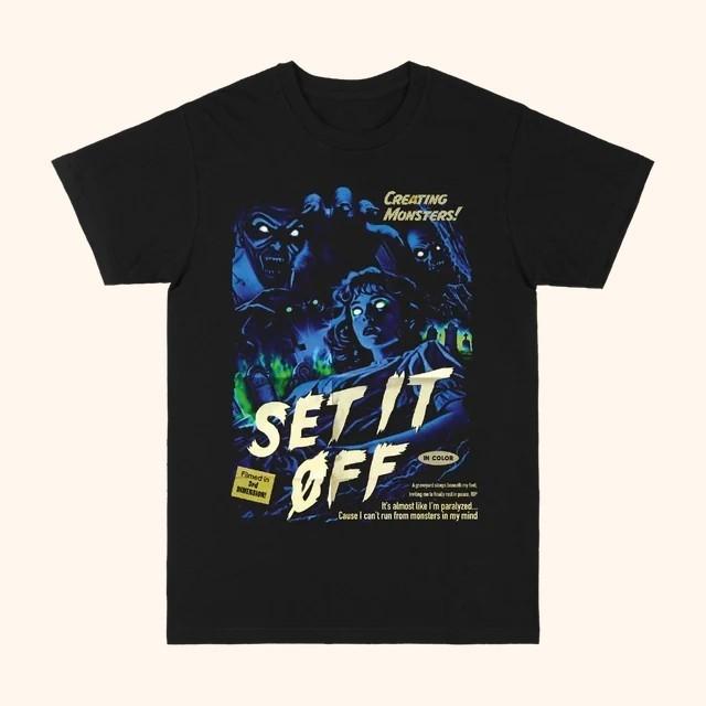 Hot Set It Off Band 2025 T-shirt, Hot Set It Off Shirt Q4589 Unisex T-Shirt XL