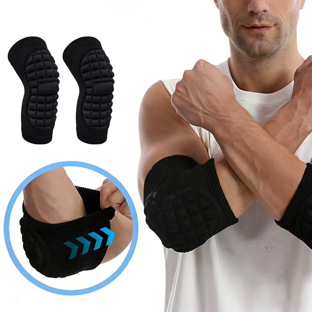 1Pair Elbow Pads Elbow Protector Volleyball Sponge Support Compression Elbow Braces for Basketball Tennis Football
