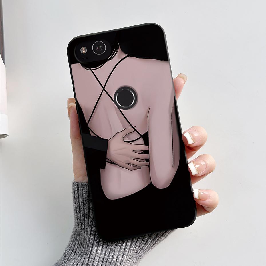 Matte Case For Google Pixel2 Pixel 2 XL Shockproof Cartoon Phone Cover for Google Pixel 2 XL 2XL Soft Silicone TPU Cases Bumper