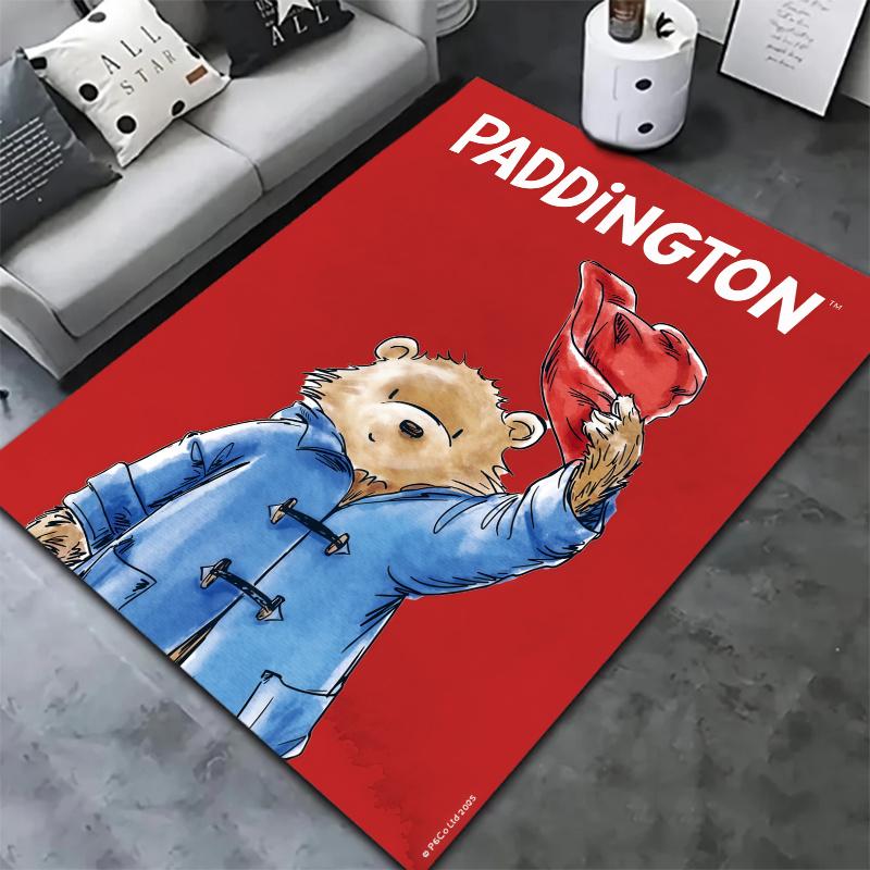 Paddington Bear Carpet Rug for Living Room Bedroom Home Sofa Decoration,Kids play Nonslip Floor Mat