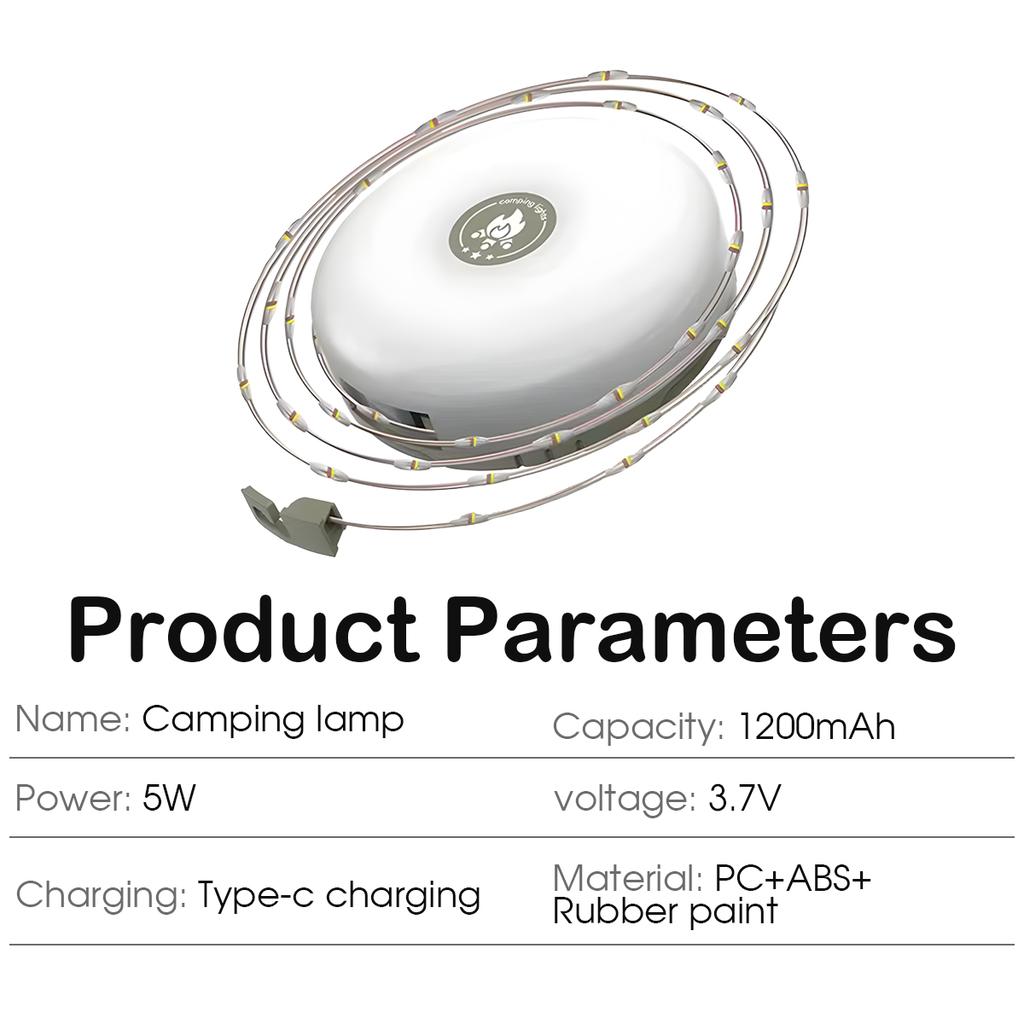 Waterproof Outdoor Light String Decorative Light Camping Light Starry Sky Outdoor Garden Colorful String Light