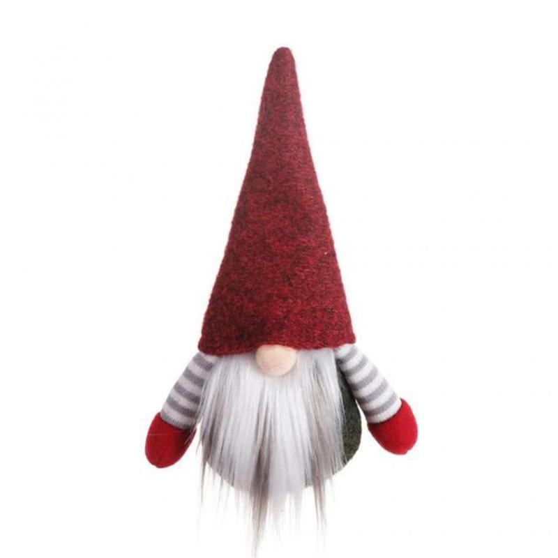 

Christmas Swedish Gnome Scandinavian Tomte Santa Nordic Figurine Plush Elf Toy Winter Table Ornament M68E красный