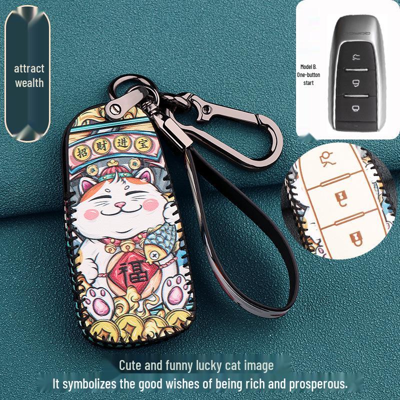 

Чехол для ключей Qoros 3 & 5 высокого класса: Модель 2022 года Корпус ключа с пряжкой Standard