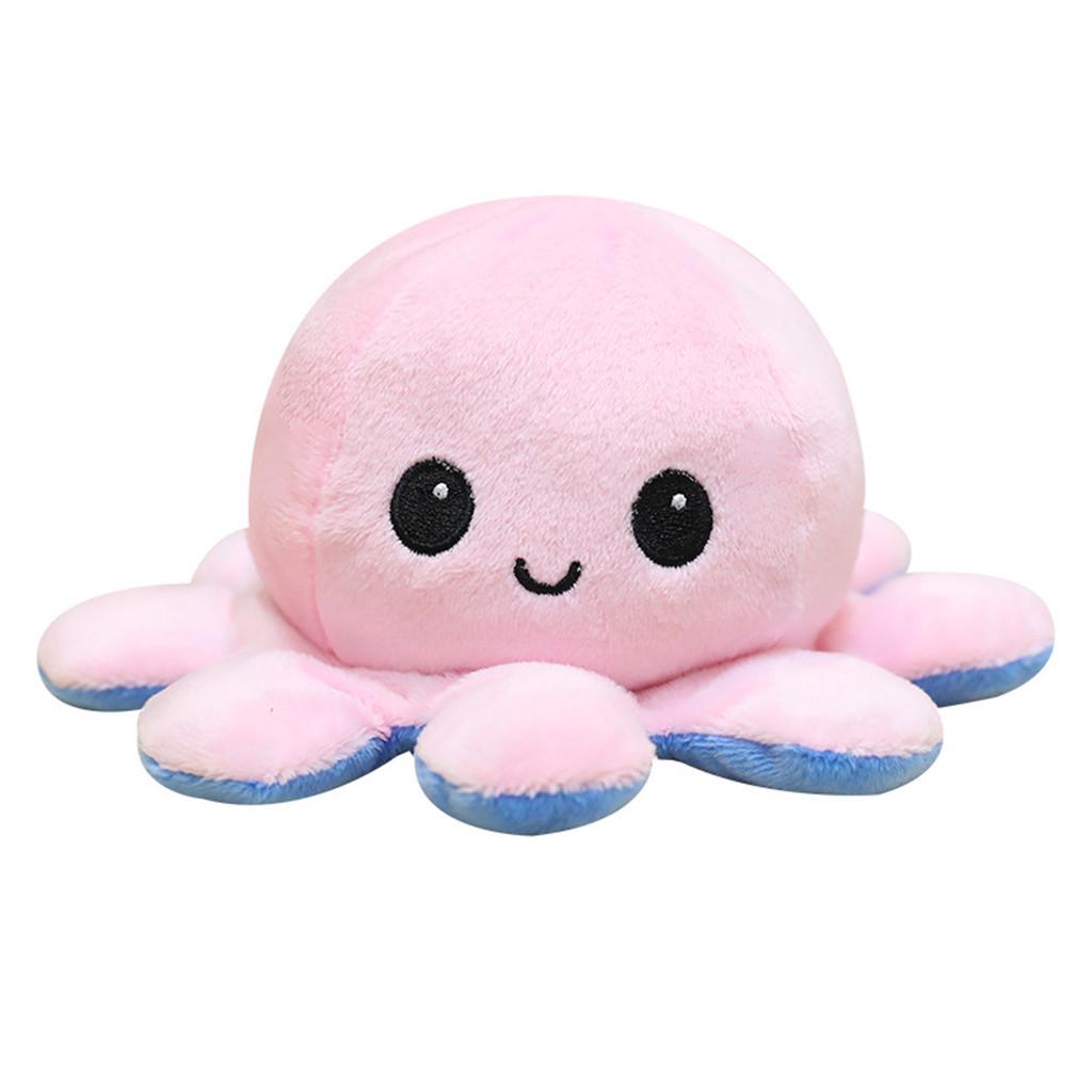 Octopu Doll Oboustranná flip Octopu Plyšová hračka pro děti Dětský narozeninový dárek