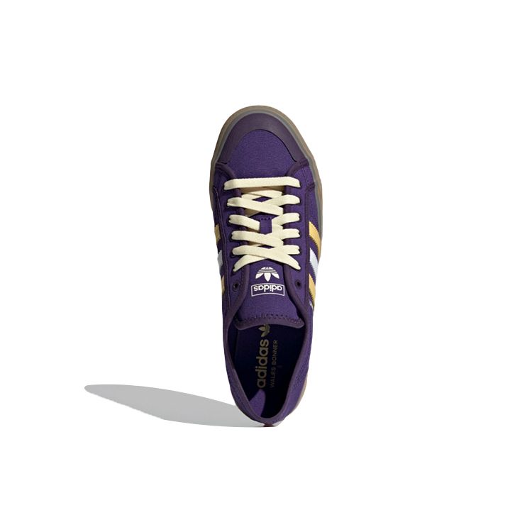 Wales Bonner x adidas Nizza Low Unity Purple Unisex Sneakers Yellow Gold-Metallic G58134