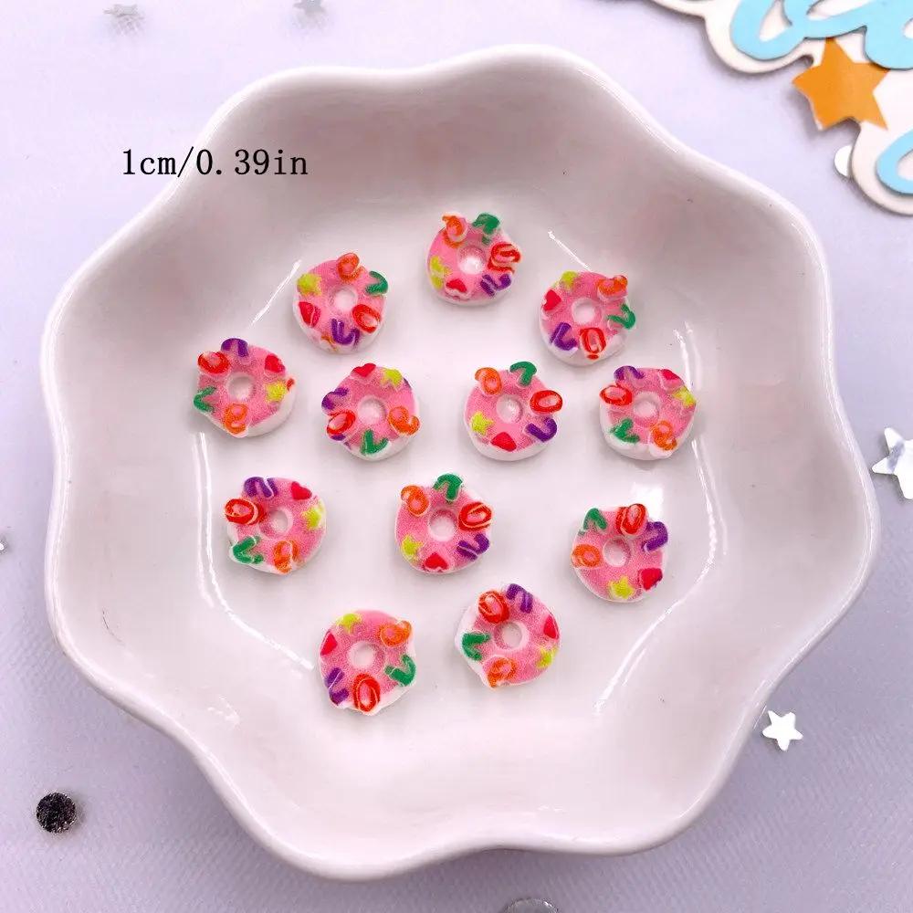 

50 шт. разноцветных смоляных мини-фигурок в виде сыра, сердца, звезды, шоколадного пончика, нейл-арта, плоских каменных фигурок, скрапбукинга, сделай сам, декора, ремесла