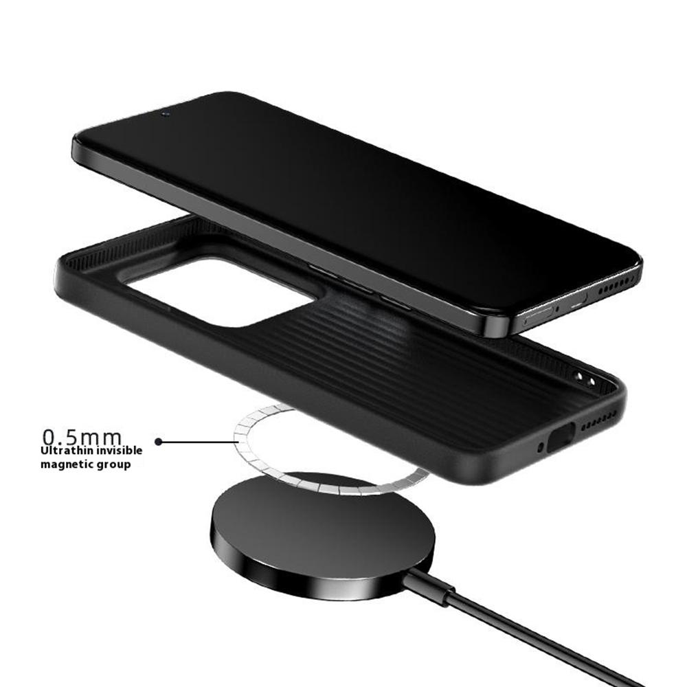 ABEEL For Xiaomi 15S Pro Case PC+TPU+Aluminum Alloy+PU Leather Phone Cover Compatible with MagSafe