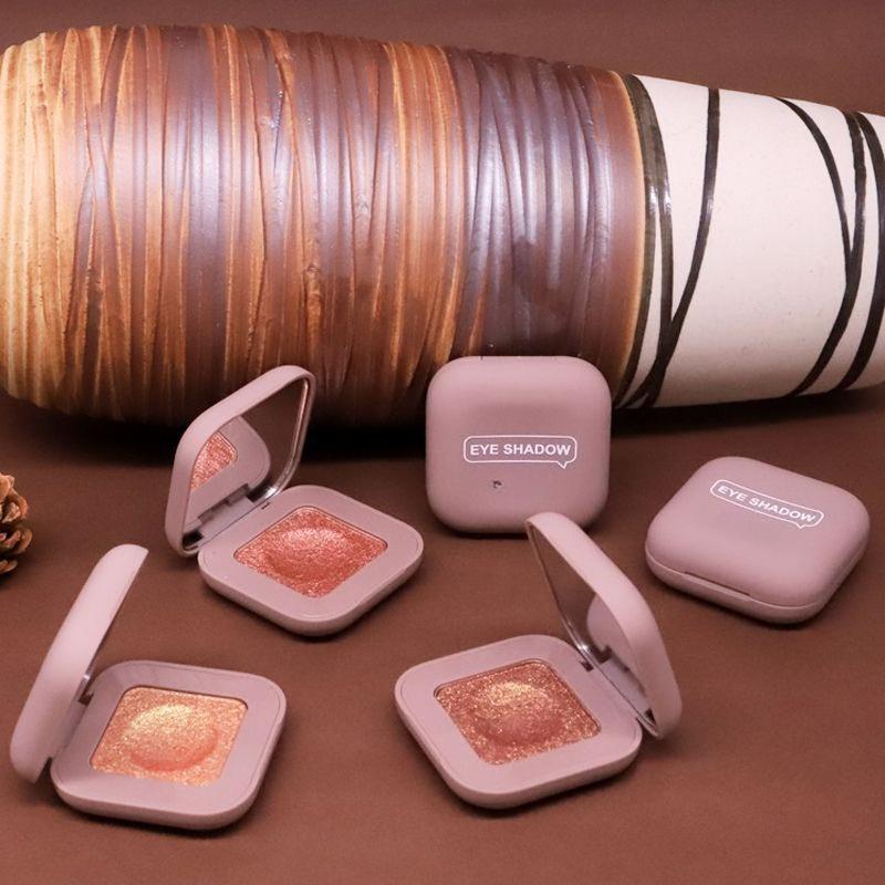 Cień do powiek na opuszek palca Modny Matowy Wysoki połysk Tekstura puree ziemniaczanego Drobna tekstura Paleta cieni do powiek jednokolorowych dla studentek