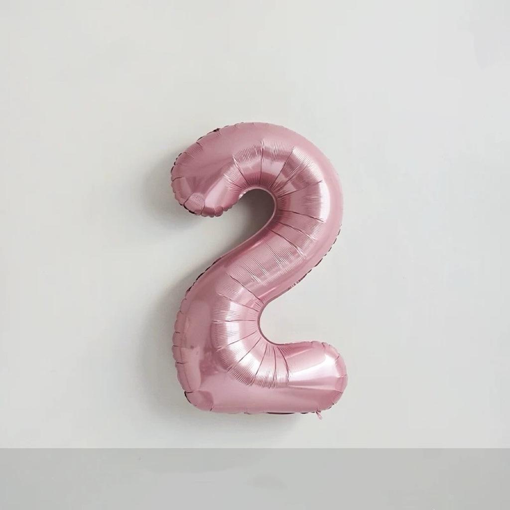 40-Inch Cream Number Balloon for Kids' First Birthday Party Decoration