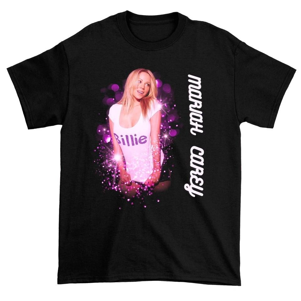 Mariah Carey Men T-shirt Black Short Sleeve All Sizes Unisex T-Shirt S