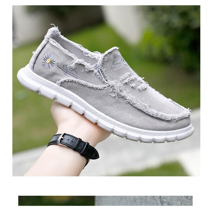 Men's New One-pedal Cloth Shoes, Summer Shoes, Canvas Shoes, Soft-soled Men's Shoes, Canvas Shoes, Comfortable Casual Shoes