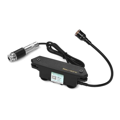 Guitar Soundhole Pickup, T-902 Acoustic Guitar Active Soundhole Pickup with Magnetic and Microphone Dual Pickup System with Volume Control for Classic