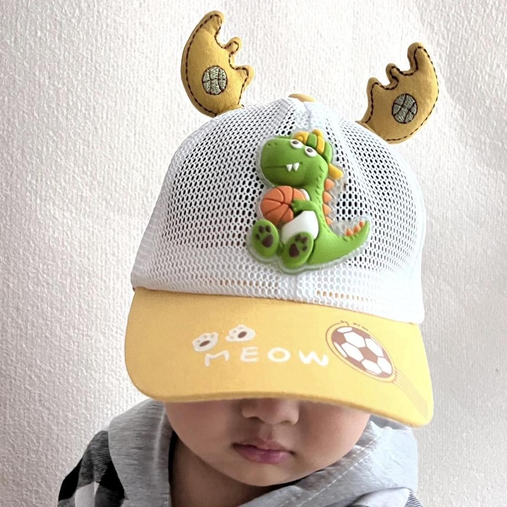 2026 Summer Toddler Mesh Baseball Cap Cute Bear Lightweight Sun Hat for Kids 1-5 Years