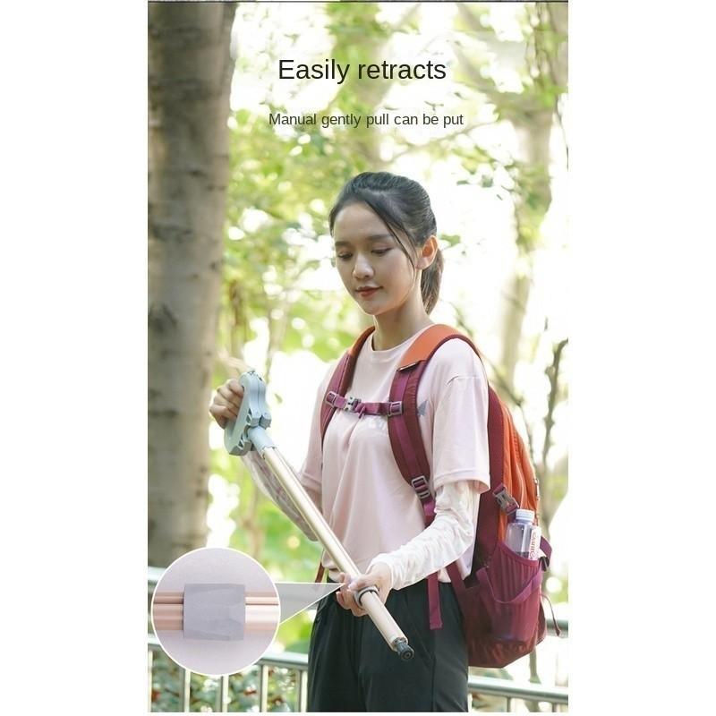 Crutch Chair Foldable Elderly Walking Stick Stool Portable Trekking Hiking Walking Stool Multifunctional Cane Stool