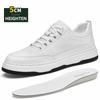 5CM Hidden Height Increase Genuine Leather Casual Shoes Breathable Comfortable Elevator Sneakers for Men Women Fashion Anti-Slip