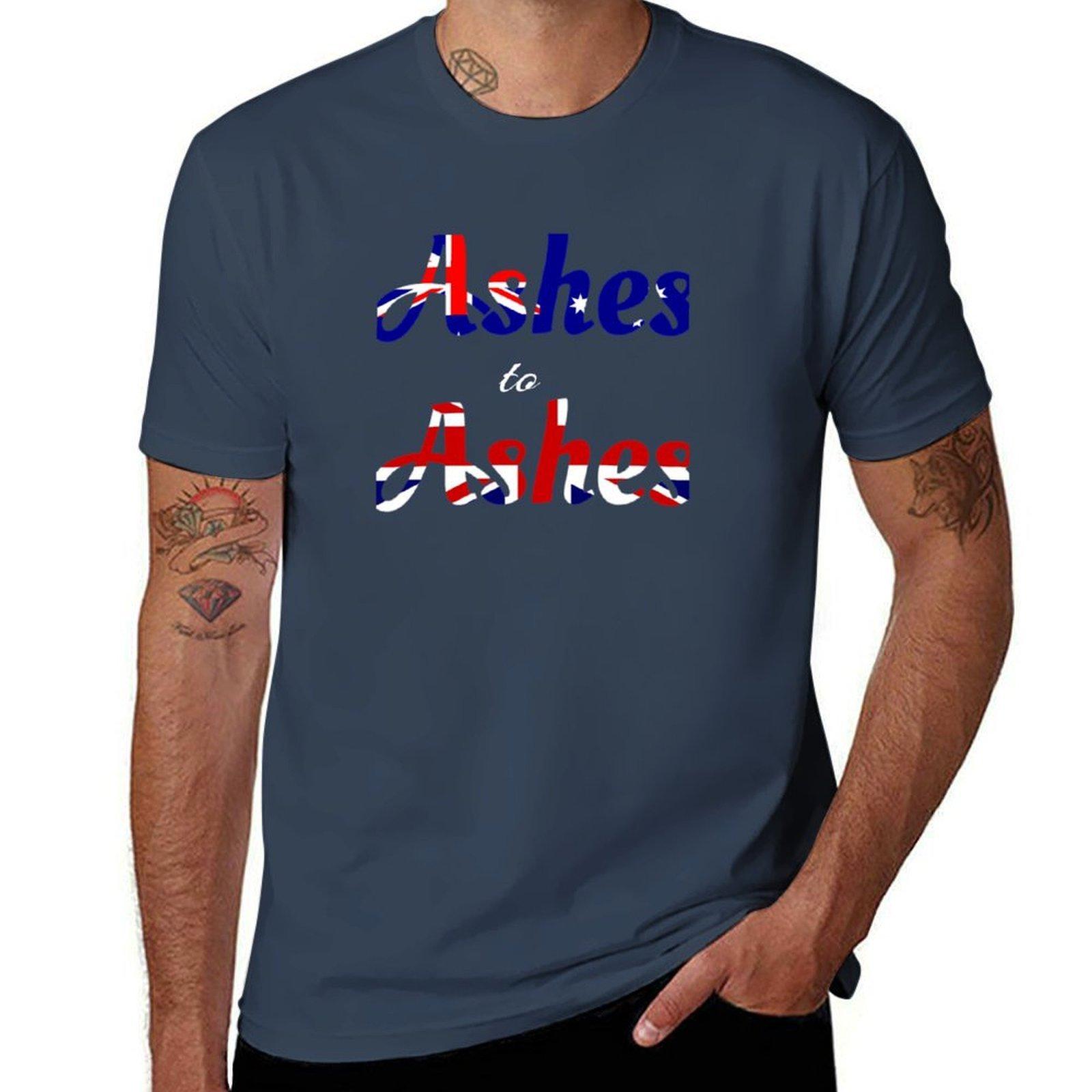 Ashes To Ashes Australia And England Cricket Supporters Tshirt Plus Size Street Style Tee S