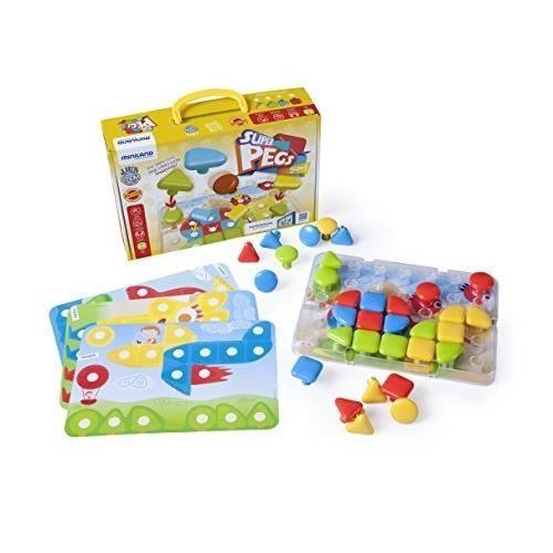 Jeu De Construction - ZONE - SUPERPEGS - 32 Pièces - Multicolore - Plastique