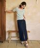 ZEROSTREET Slit Denim Long Skirt / Deep Indigo