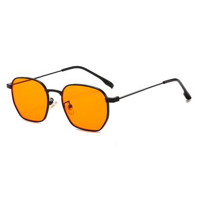 Stylish Metal Square Sunglasses For Women & Men Uv Protection Flat Lens Glasses For A Chic And Trendy Look