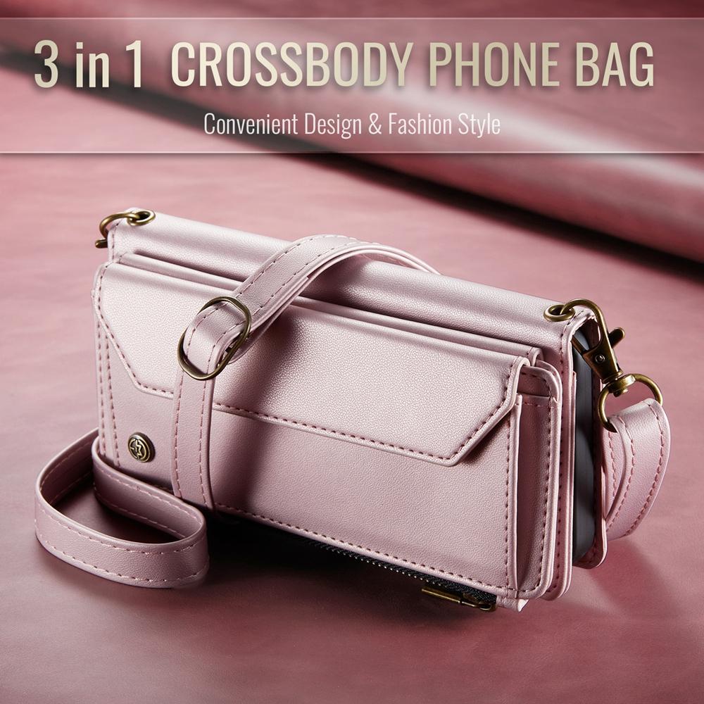 Θήκη Πορτοφόλι με Κορδόνι Crossbody και Φερμουάρ για Samsung Galaxy Z Fold 8 Ultra 7 6 5 4 3 Fold8 Fold7 Flip Θήκη Κινητού με Θέσεις για Κάρτες