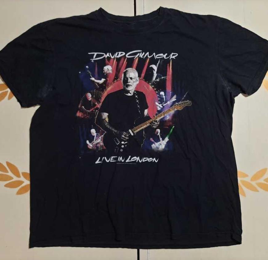 

David Gilmour Live in London Heavy Cotton T-Shirt Full Size SB604 Unisex T-Shirt XXXL
