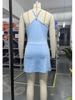 Anti-exposure Sports Dress with Built-in Shorts, Removable Chest Pads & Pockets