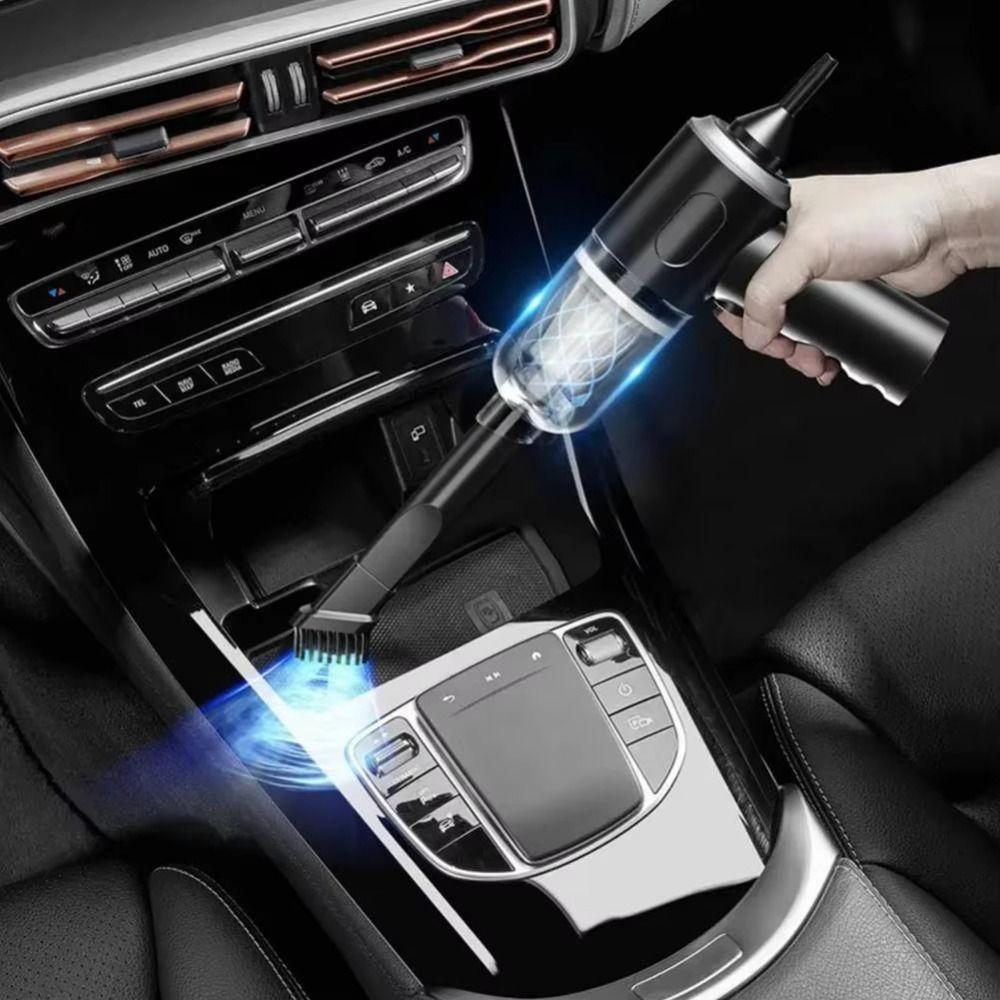 Durable Portable Wireless Car Vacuum Cleaner Strong Suction 120W High Power Dust Remover Dual Use Cordless Cleaner Home Use