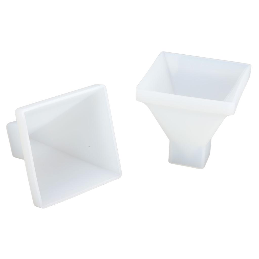 2pcs Pyramid Molds DIY Crystal Epoxy Mould Large Pyramid Silicone Hand Made Epoxy Resin Mould Home Decoration