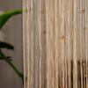 Solid Color Door Curtain Shiny Tassel Window Curtain Retro Crystal Beads String Curtain  Home Decor