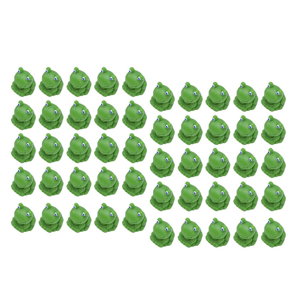 50 Stück Mini-Frösche Niedliche Lebendige Miniatur-Harz-Froschfiguren für Garten-Moos-Landschaftsdekorationen