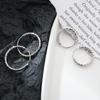 Glitter Gypsy Ear Buckle Niche Design Cold Wind Circle Earrings Internet Celebrity Douyin Live Drainage Earrings
