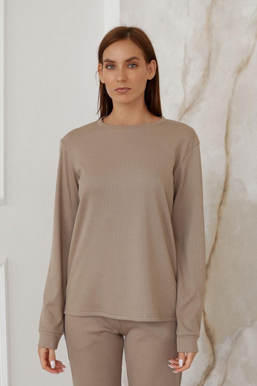 

Жіночий лонгслів (95836) 48/50(XL/XXL) тілесний