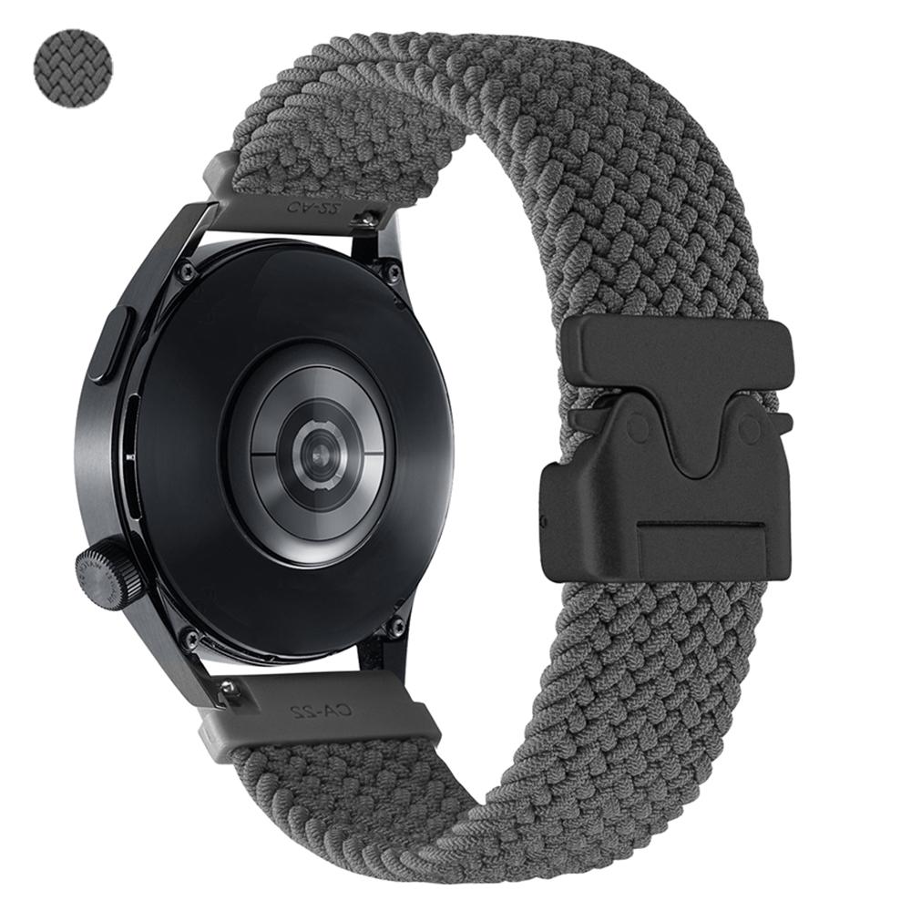 

20 мм 22 мм Нейлоновый спортивный ремешок для часов Samsung Gear S2/S3 Classic/Galaxy Watch7 6 5Pro 4 /Active 2 Плетеный ремешок Дышащий браслет 1Pcs 20mm серый