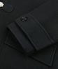 Trillion Unisex Balmacaan Duffle Short Coat (Black)