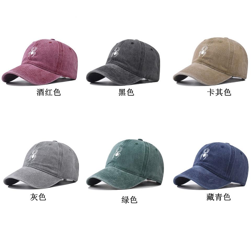 Cotton personalized spider embroidery baseball cap spring new personalized embroidery cap