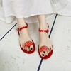 Y2 Plastic Sandals Women'S Flat Heels Summer Transparent Beach Women'S Pinch Sandals
