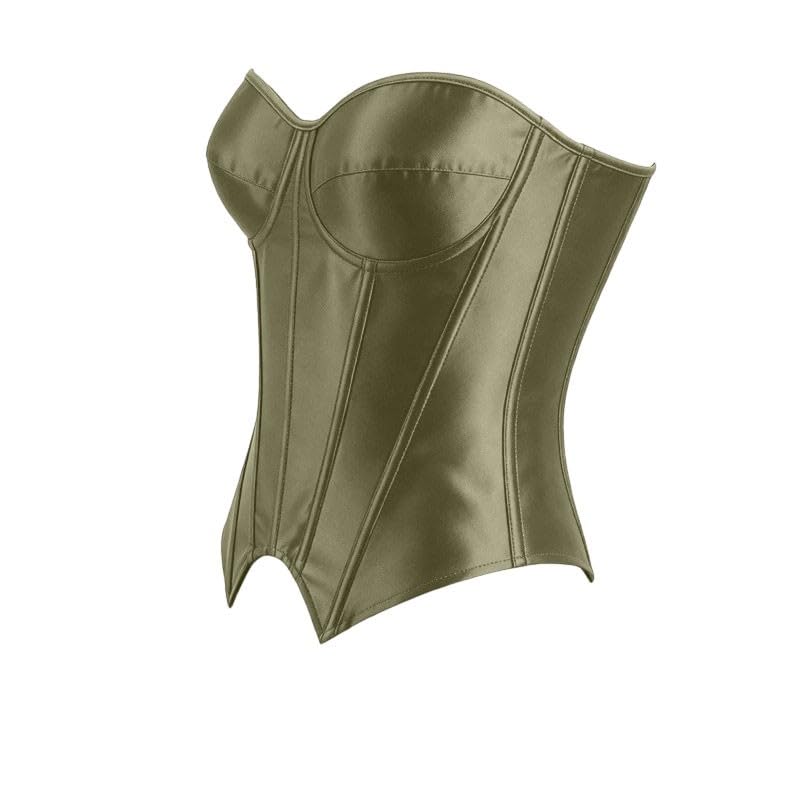 Women's Fashion Color Corset Bustier with Boning, Sexy Waist Cincher Shapewear