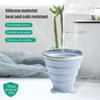 Tazza Pieghevole in Silicone Portatile da 180 ml Resistente al Calore per Esterni Tazza Pieghevole da Viaggio con Coperchio Tazze da Bevanda Pieghevoli