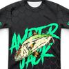 Mens Long Sleeve UV Protection T-Shirt With Fish Print Breathable Outdoor Fishing Shirt
