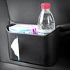 Upgrade Car Seat Organizer Backseat Cup Holder Multipurpose Car Organizer Hanging Box Car Trash Can Garbage Can