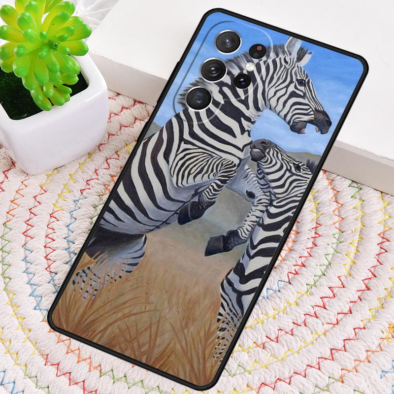 Zebra Animal TPU Phone Case For Samsung Galaxy note 10 pro S26 S25 S24 S23 S22 Ultra Plus S21 FE S20 Shockproof Cover