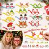 Snowman and Christmas Tree Glasses for Holiday Party Favors